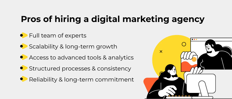 Pros of hiring a digital marketing agency