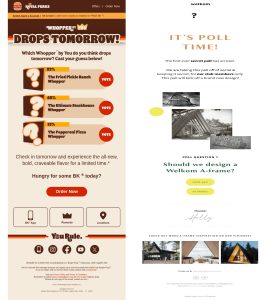 Poll in emails