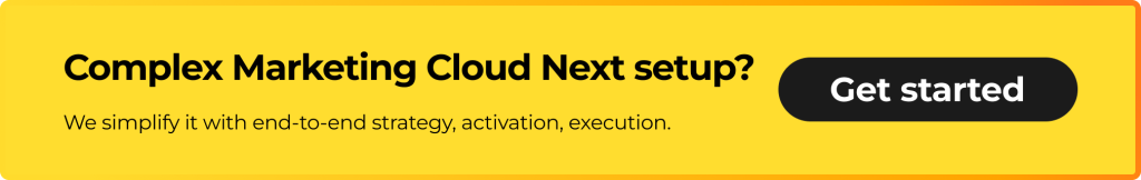 Marketing Cloud Next services