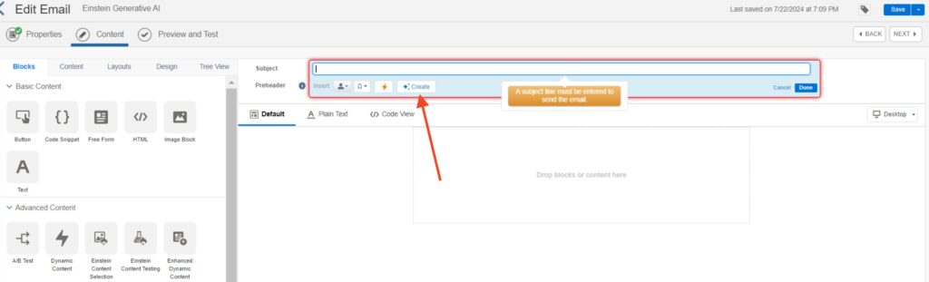 generate subject lines