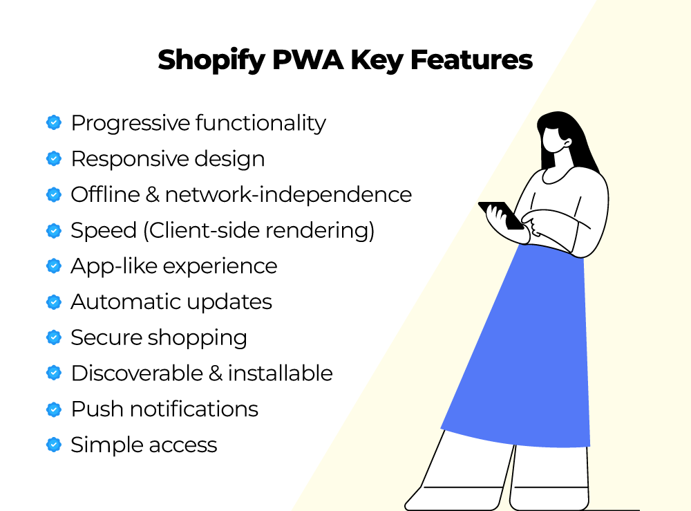 Shopify PWA features