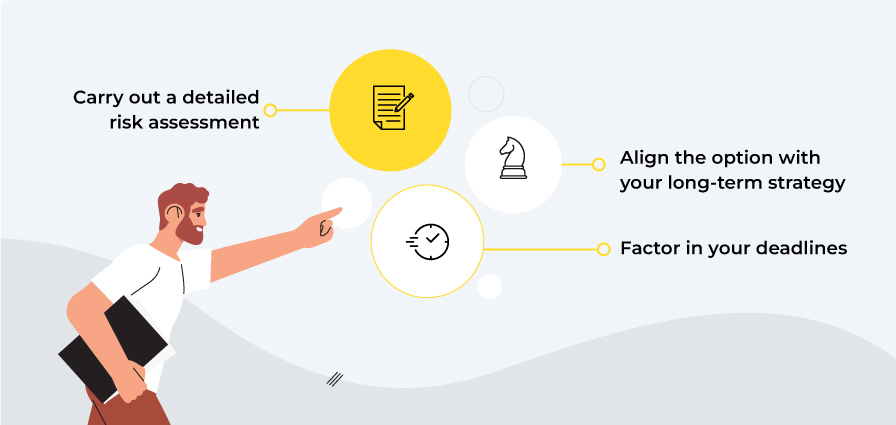Choosing between insourcing and outsourcing