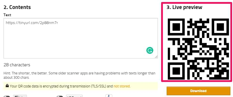 Adding UTM tag to QR code