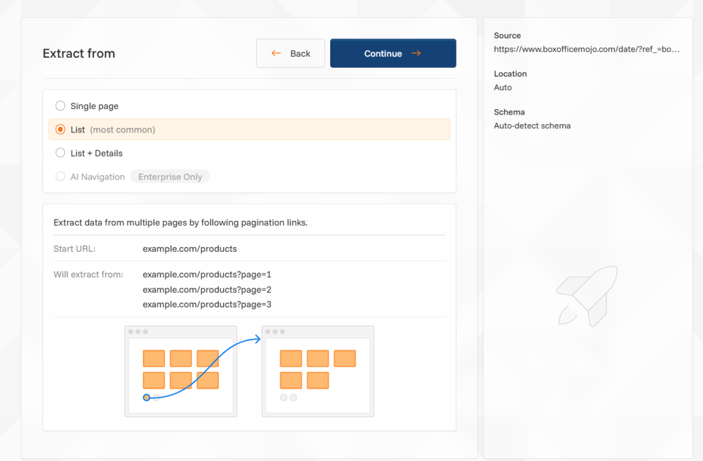how deep the scraper should crawl 