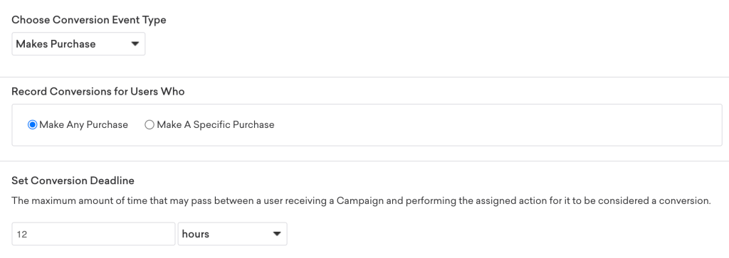 Conversion Events in Braze