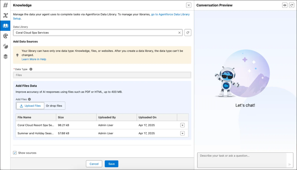 Agentforce Data Library