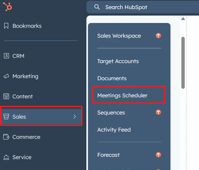 HubSpot meeting scheduler