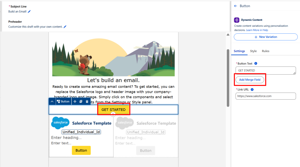 add merge fields