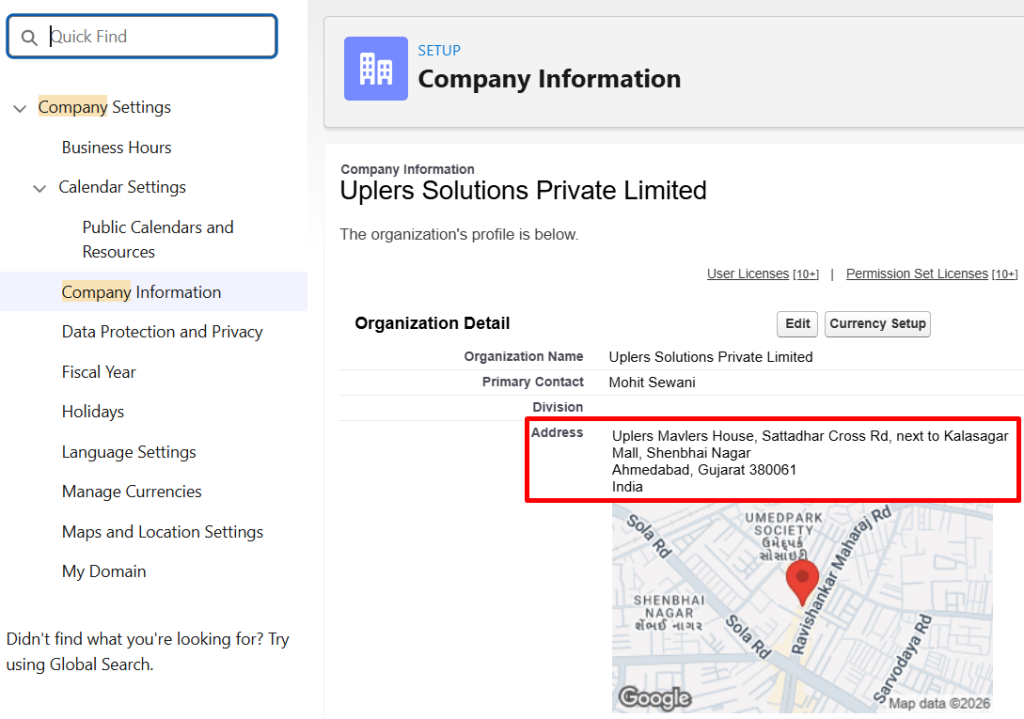Company information