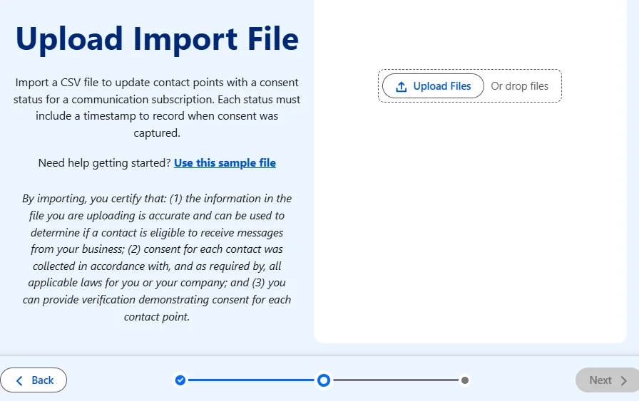 Upload import file 