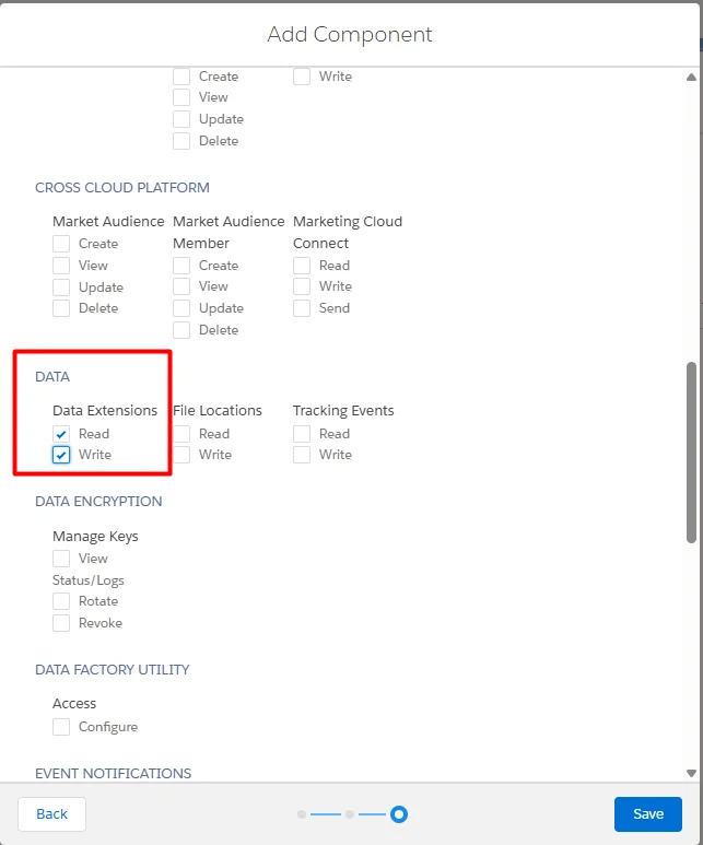 Data extensions 